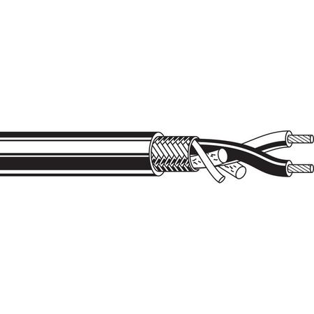 BELDEN 20-2C TWINAX STR TNC PE 93%, TNC BRD PVC JKT NEC CM, 1000FT 9272 0061000